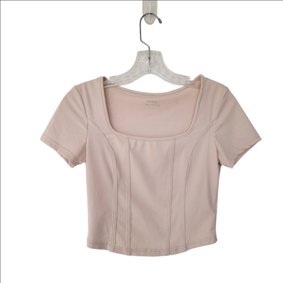 OGL Tops - OGL Women's Beige Crop Top Size Medium